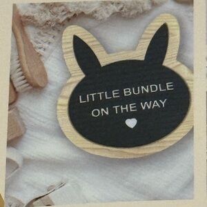 Black and Tan Bunny Decorative Letter Board